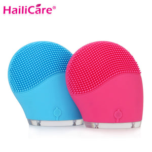 Hailicare Electric Face Cleanser Vibrate Pore Clean Silicone Cleansing Brush Massager Facial Vibration Skin Care Spa Massage